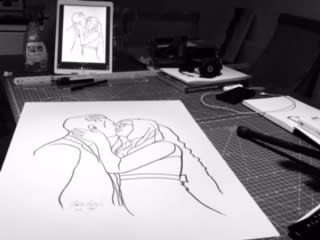 Shabs Beigh, Kissing Couple, 2020