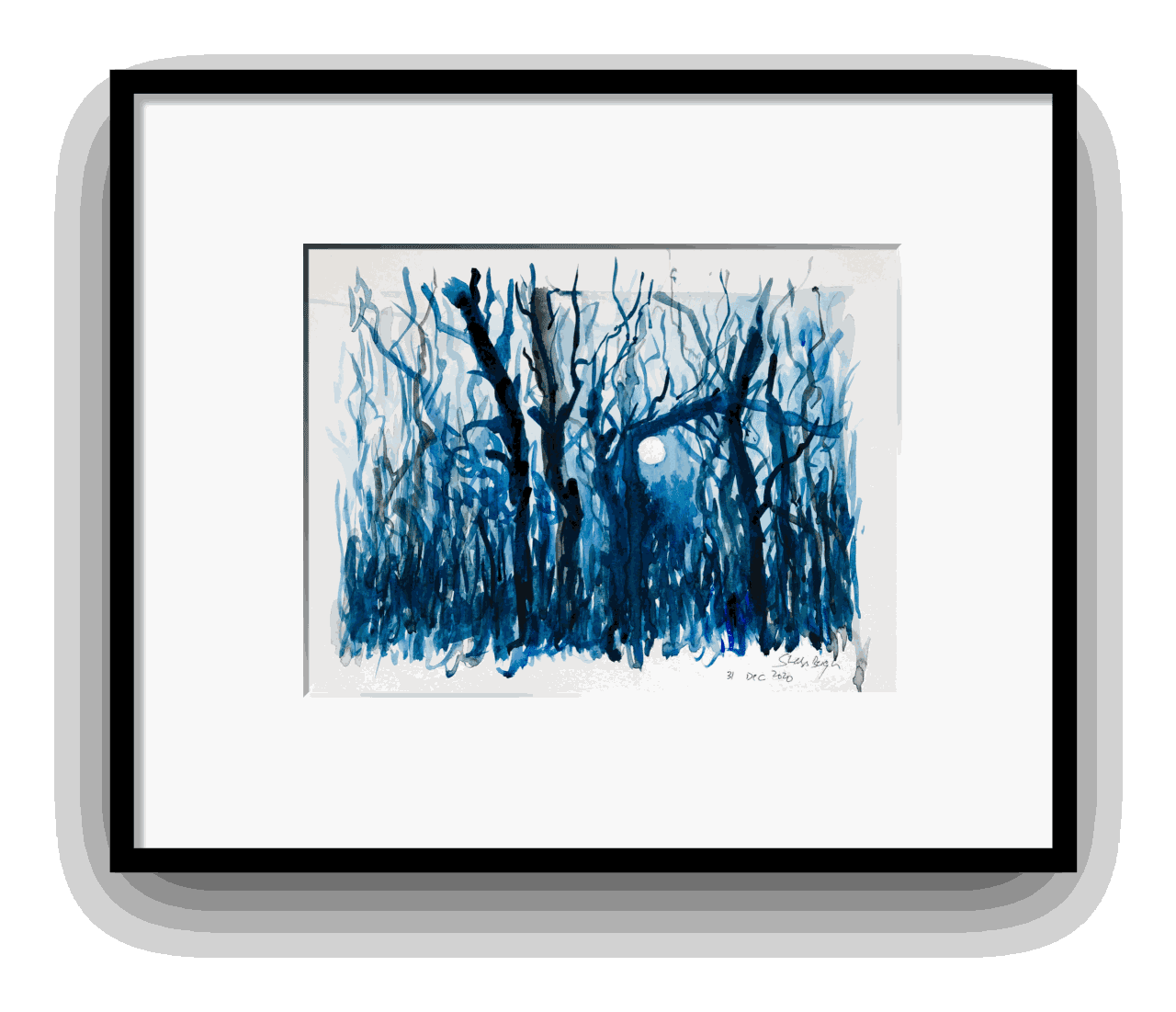 Shabs Beigh, Moonlit Sky, 2020