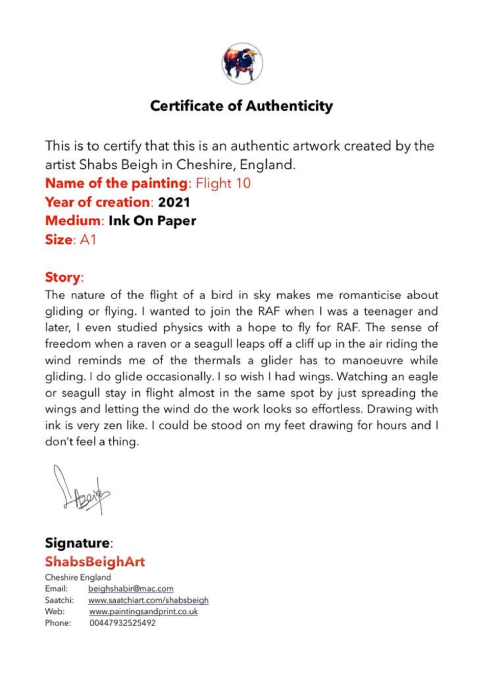 Shabs Beigh, Flight 10, 2021