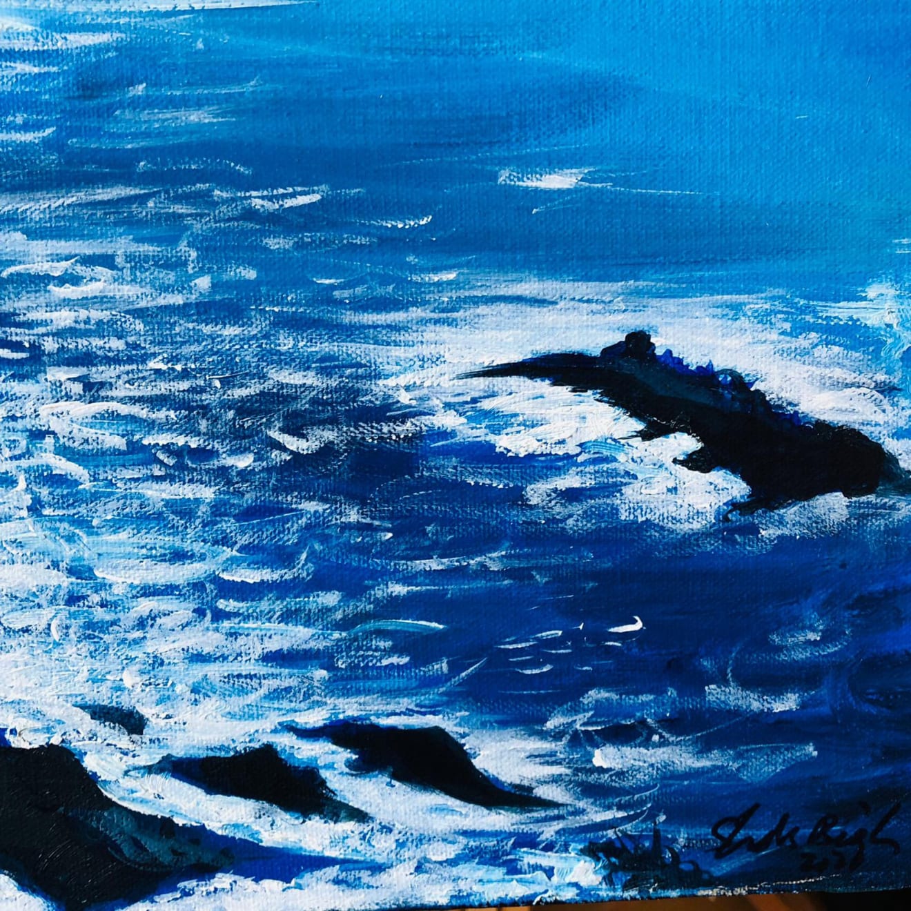 Shabs Beigh, Evening Sea, 2021