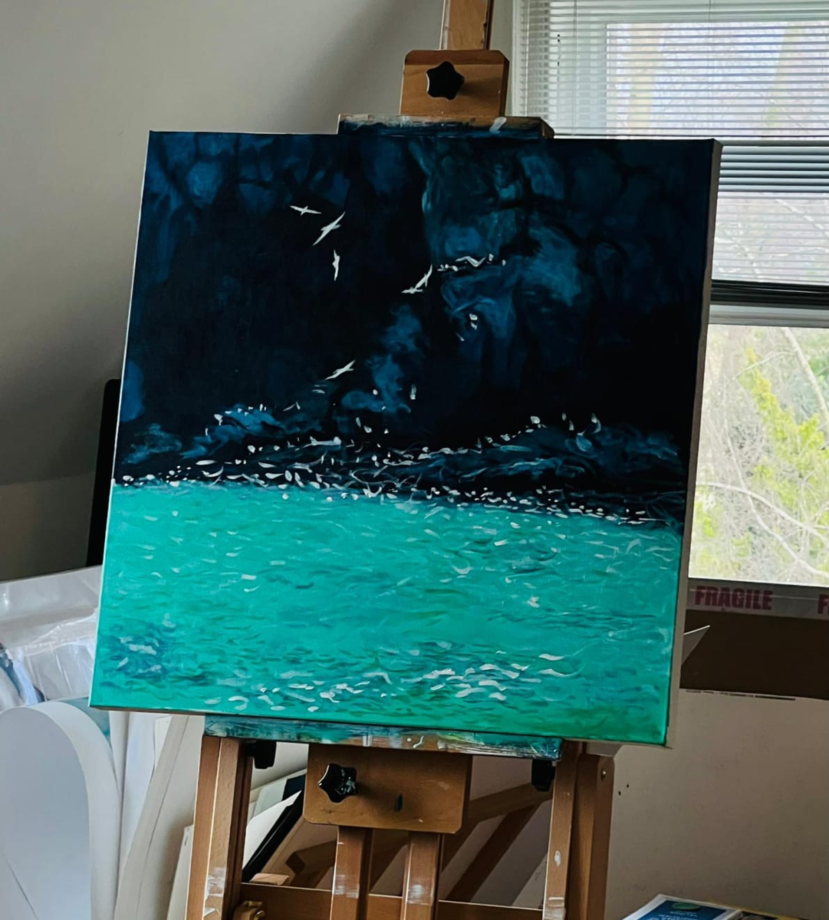 Shabs Beigh, Cornish Cove And Gulls, 2022