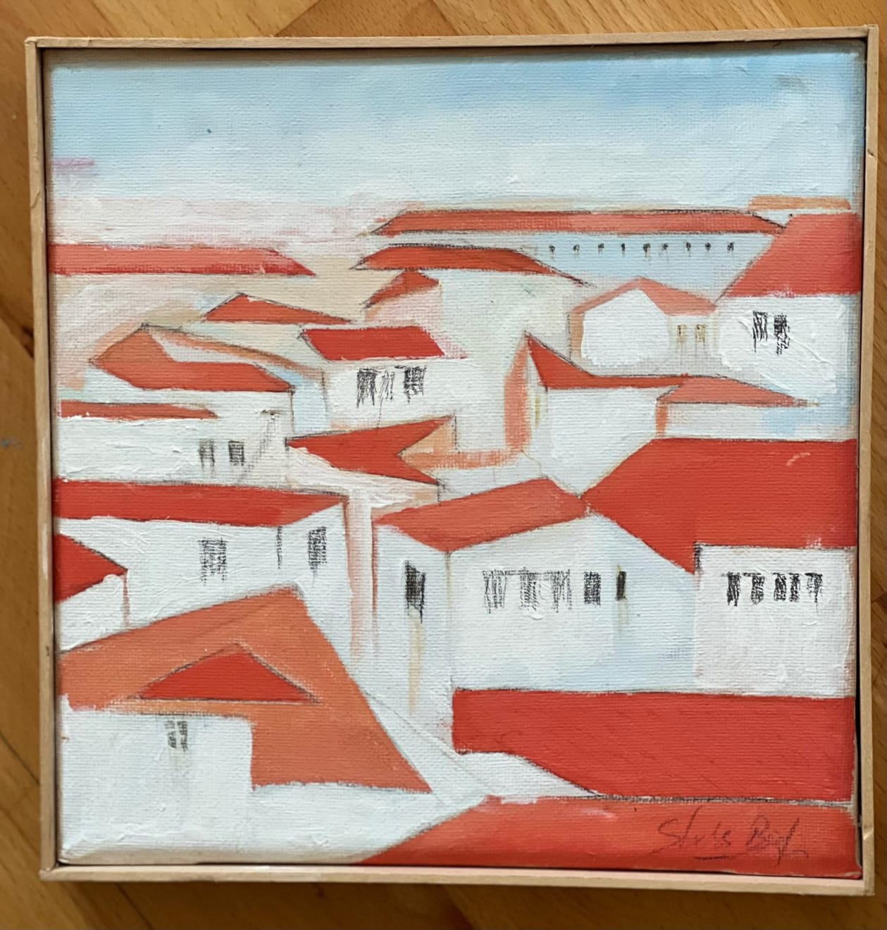 Shabs Beigh, Red Rooftops, 2022