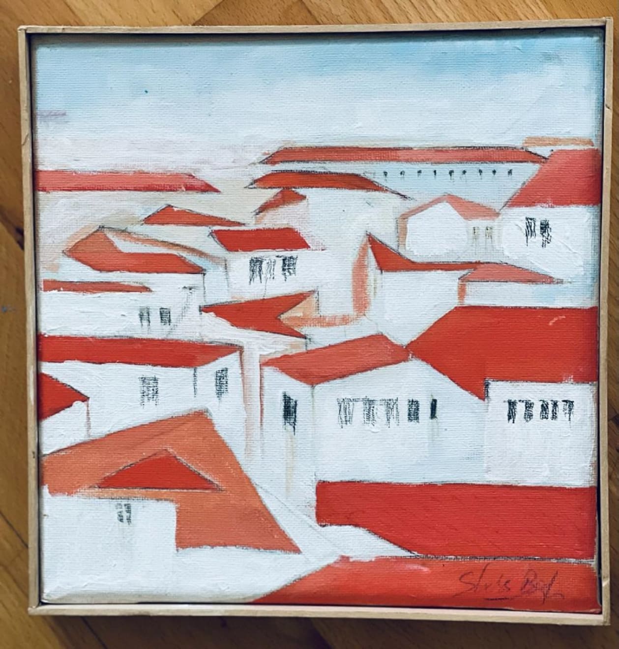 Shabs Beigh, Red Rooftops, 2022