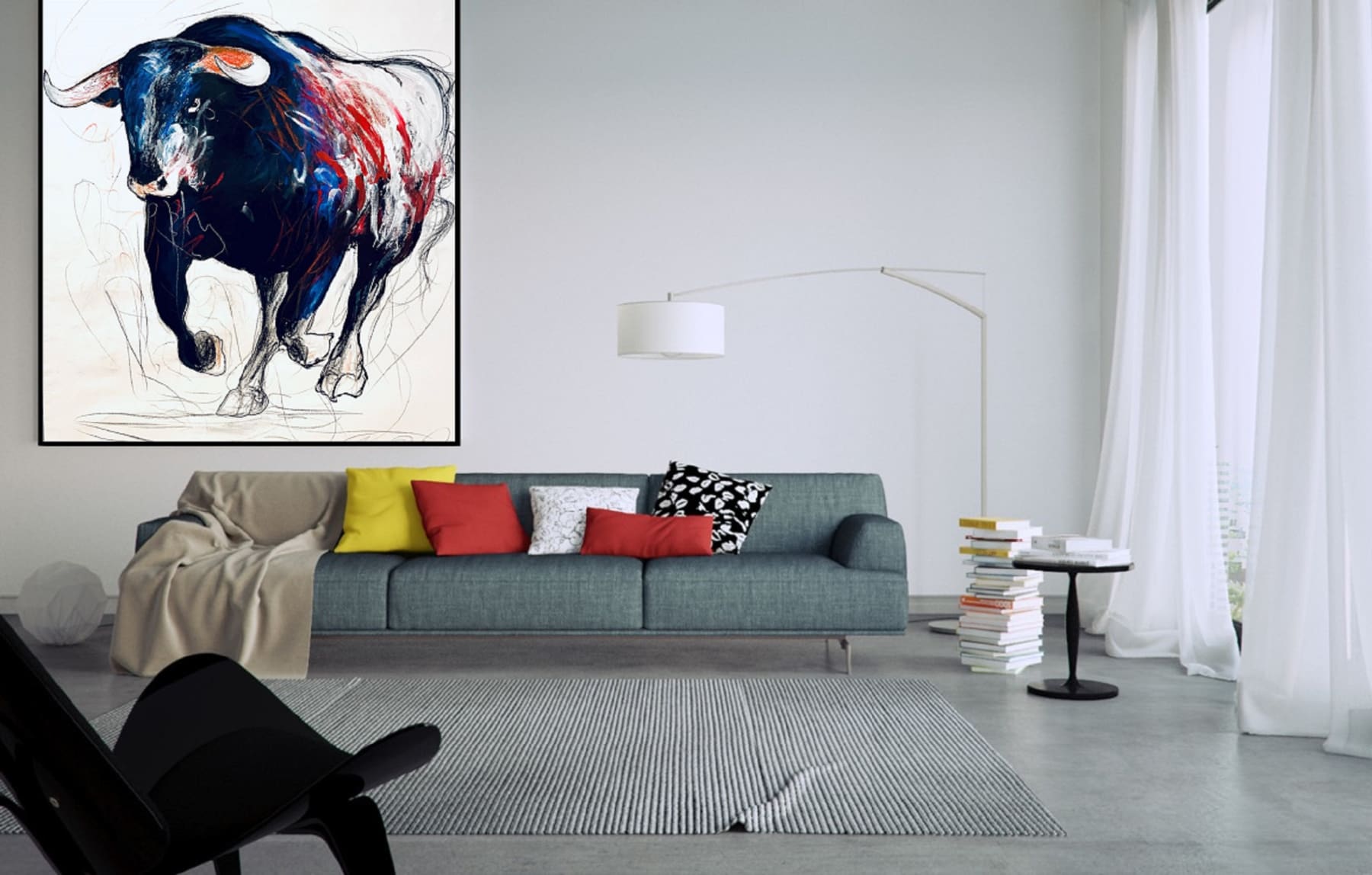 Shabs Beigh, Galloping Bull 2, 2022