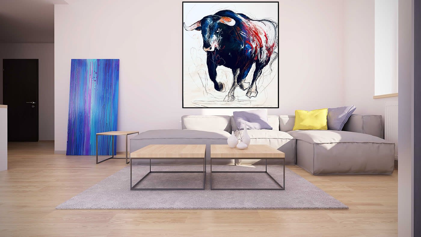 Shabs Beigh, Galloping Bull 2, 2022