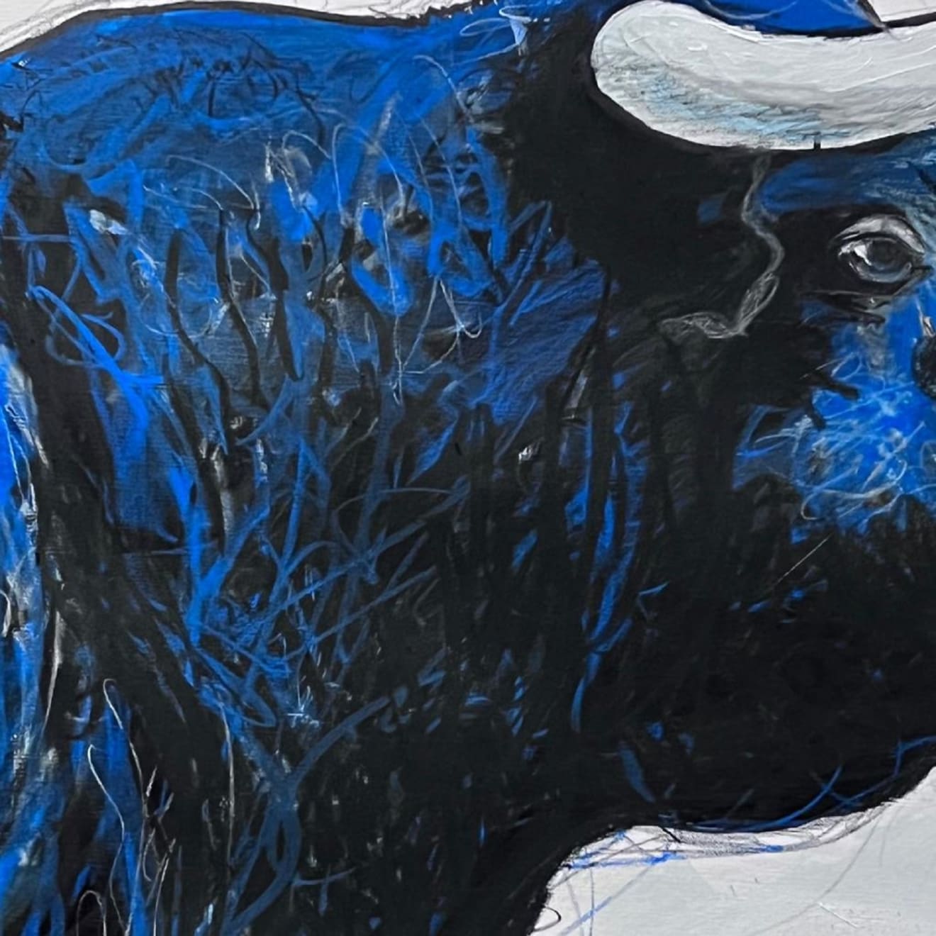 Shabs Beigh, Blue Bull Head 2, 2022