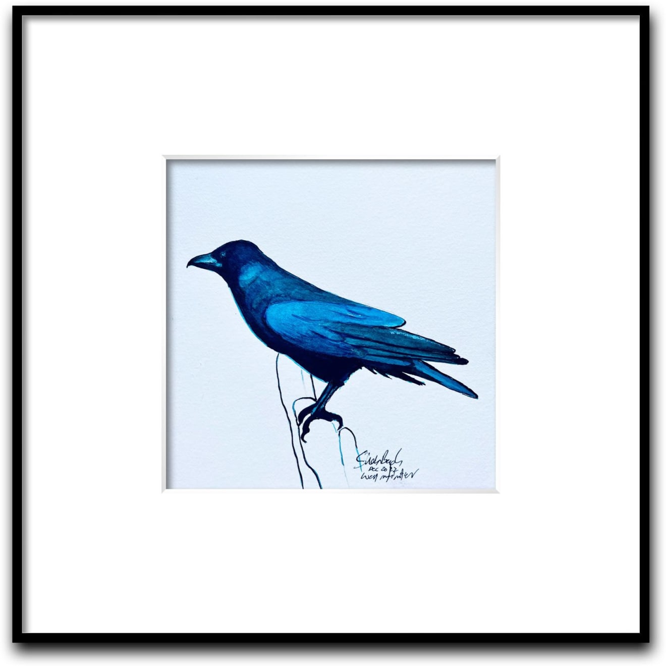 Shabs Beigh, Blue Raven, 2022