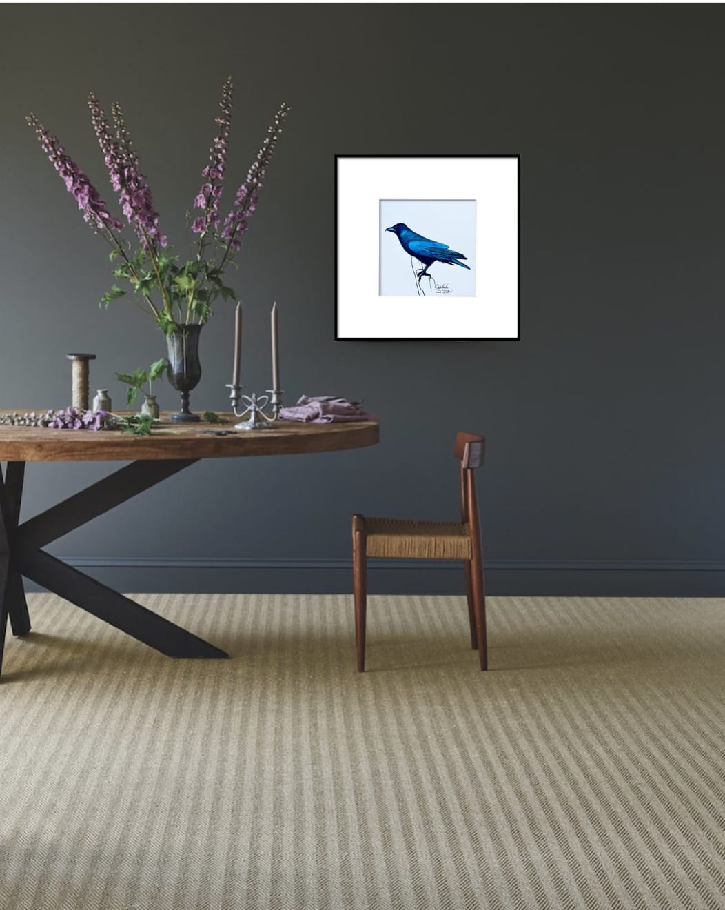 Shabs Beigh, Blue Raven, 2022