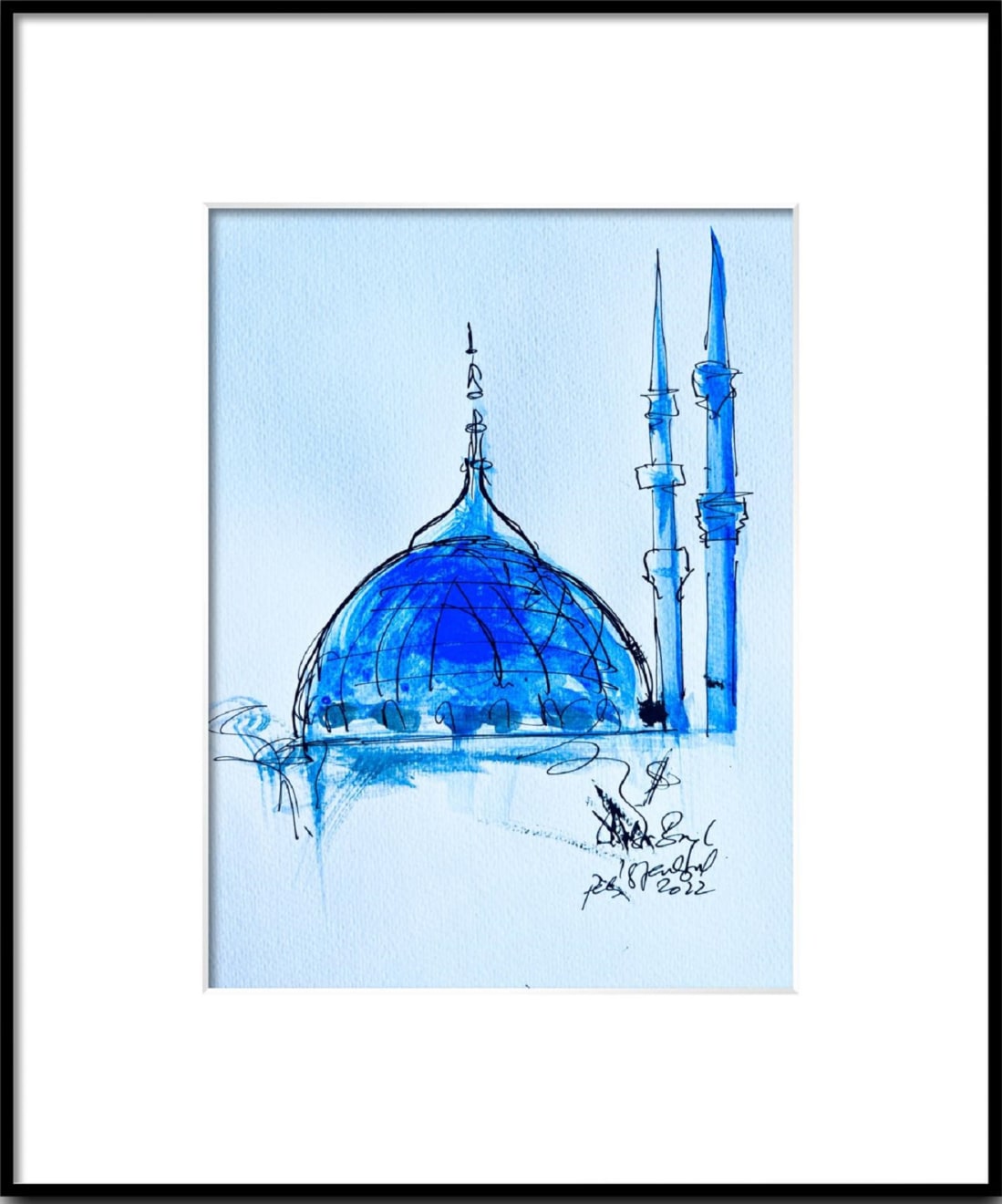 Shabs Beigh, The Dome And Two Minarets, 2023