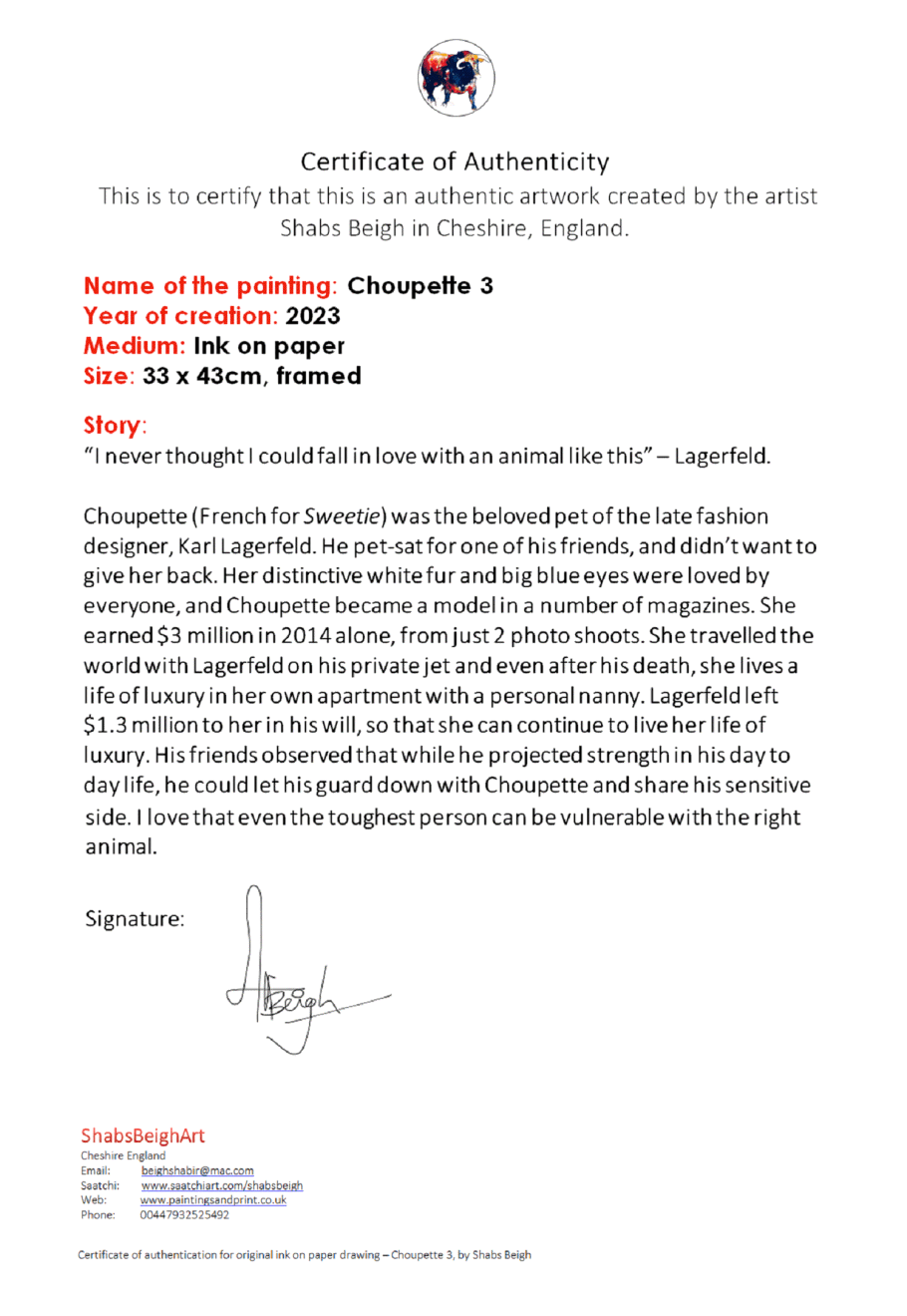 Shabs Beigh, Choupette 3, 2023