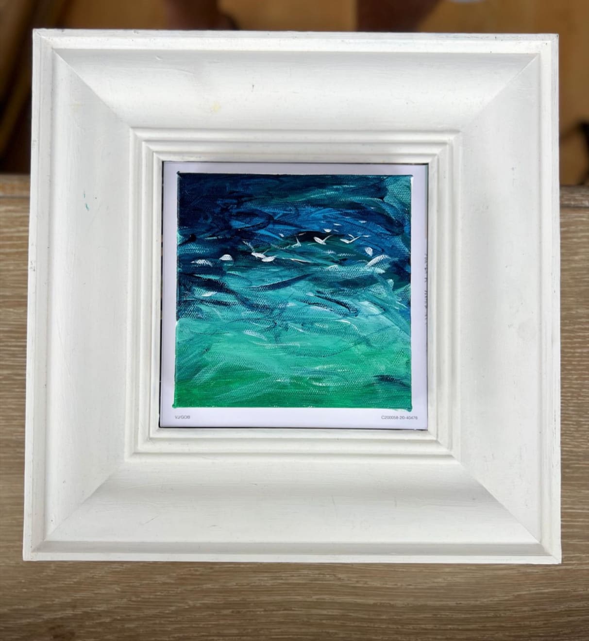 Shabs Beigh, Abstract Seascape With Birds, 2023