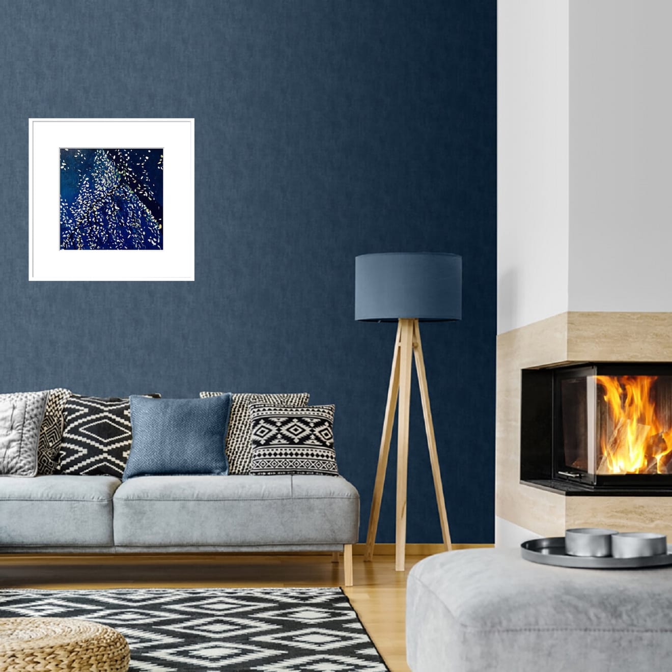 Shabs Beigh, Autumn Against The Dark Blue, 2023