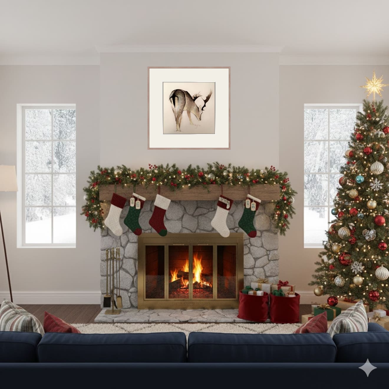 Shabs Beigh, Stag Study, 2019