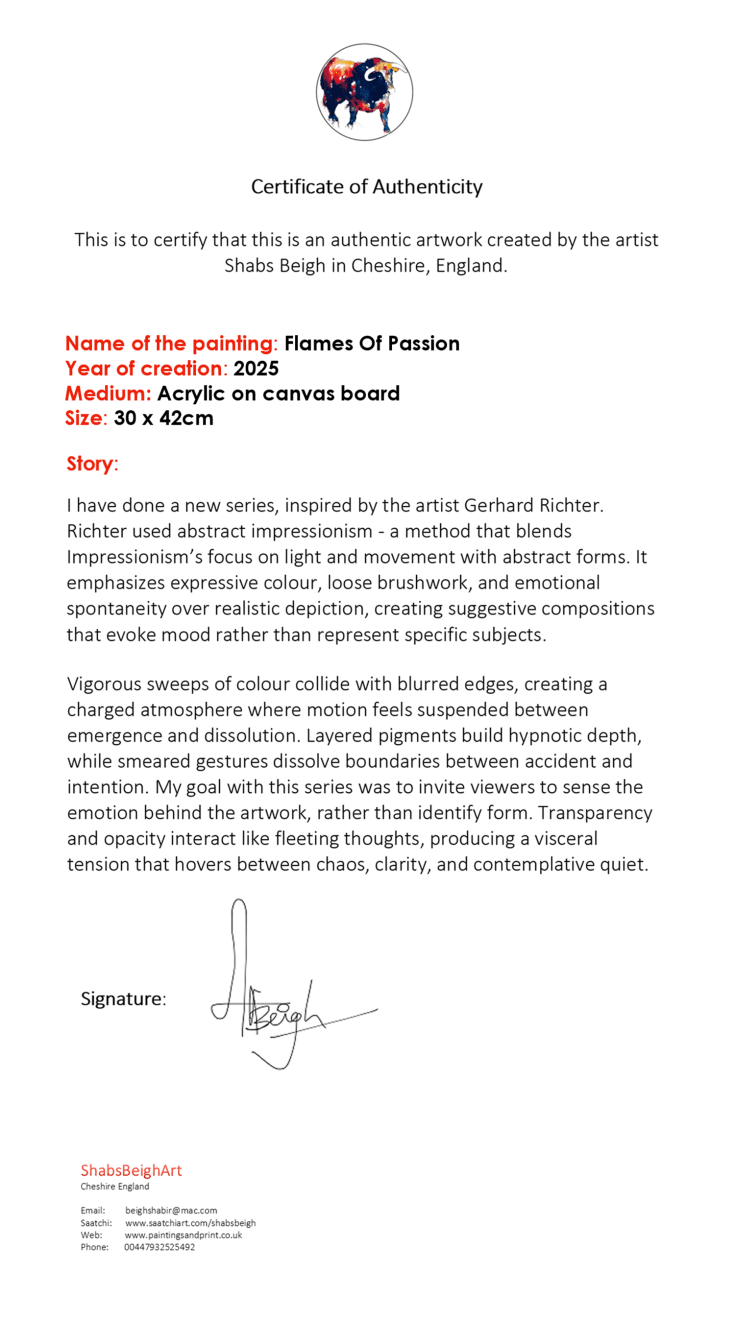 Shabs Beigh, Flames Of Passion, 2025