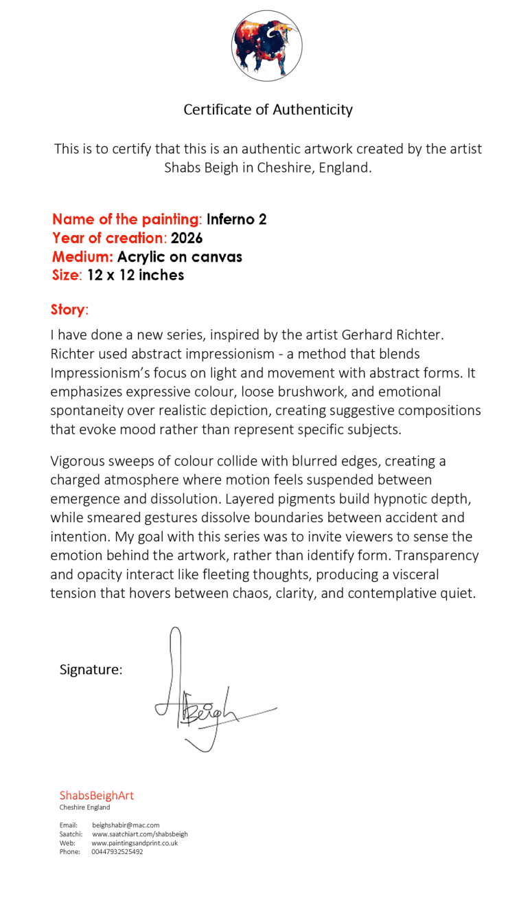 Shabs Beigh, Inferno 2, 2026