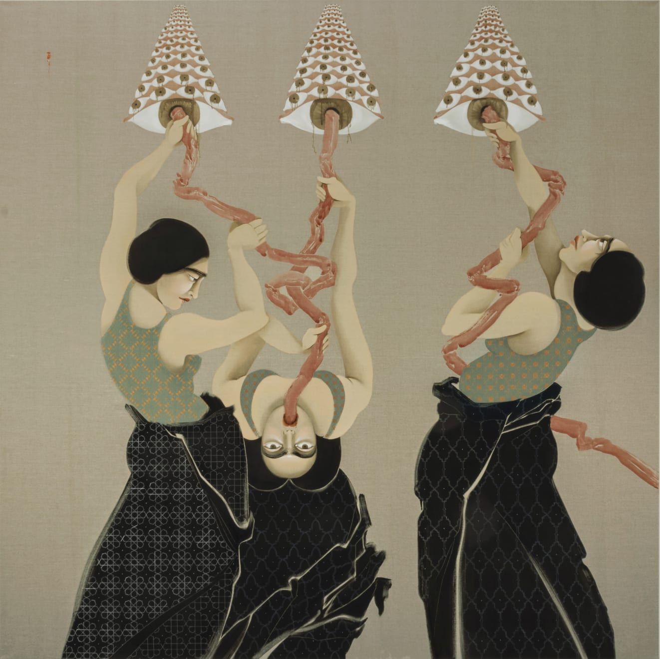 Hayv Kahraman, Eye megaphones, 2023