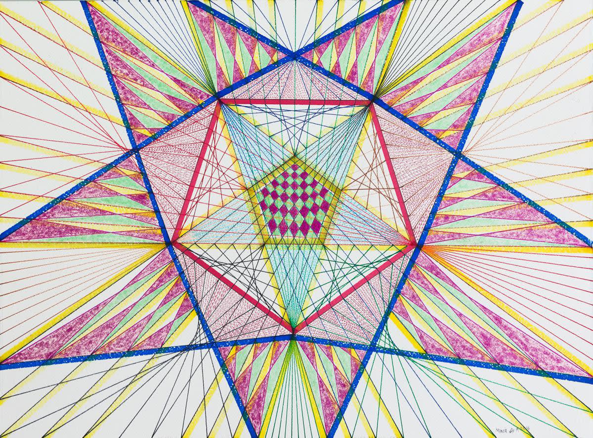 Monir Shahroudy Farmanfarmaian, Free Drawing 24, 2016