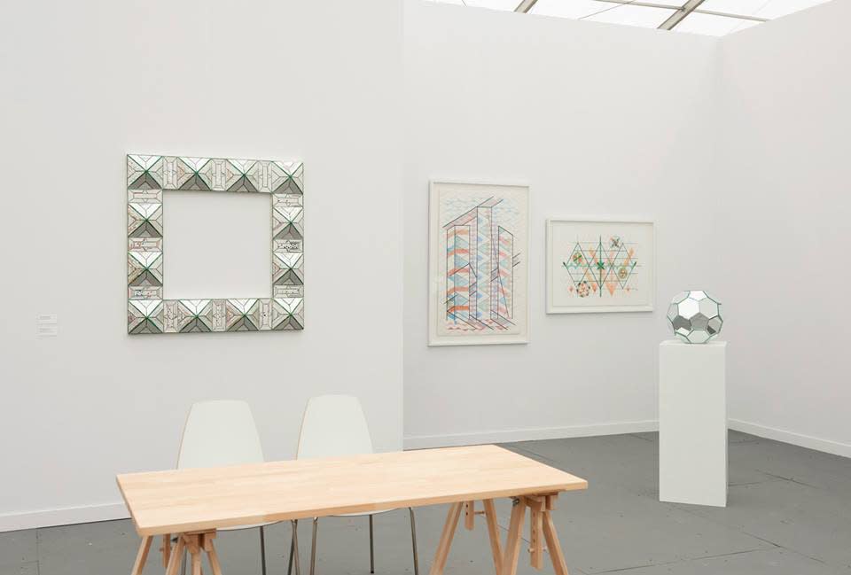 Monir Shahroudy Farmanfarmaian, Frieze New York, The Third Line, Installation view, 2015