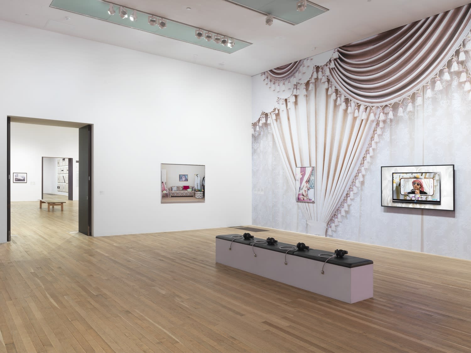 Installation views, Farah Al Qasimi, Artist Room, 2024, Tate Modern. Photo ©️ Tate (Madeleine Buddo).