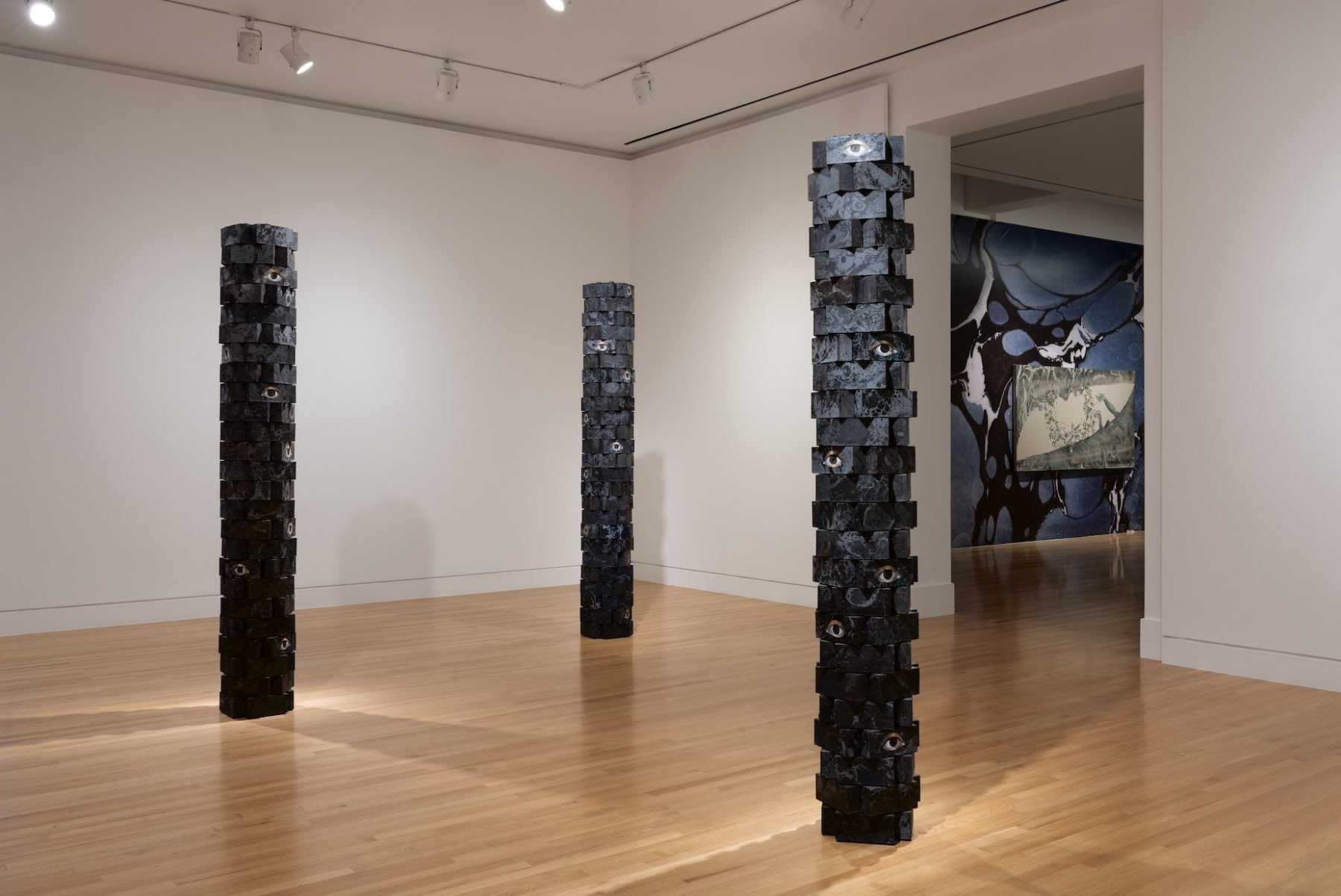 Installation view: Hayv Kahraman: Look Me in the Eyes, Frye Art Museum, Seattle, October 5, 2024–February 2, 2025. Photo: Jueqian Fang
