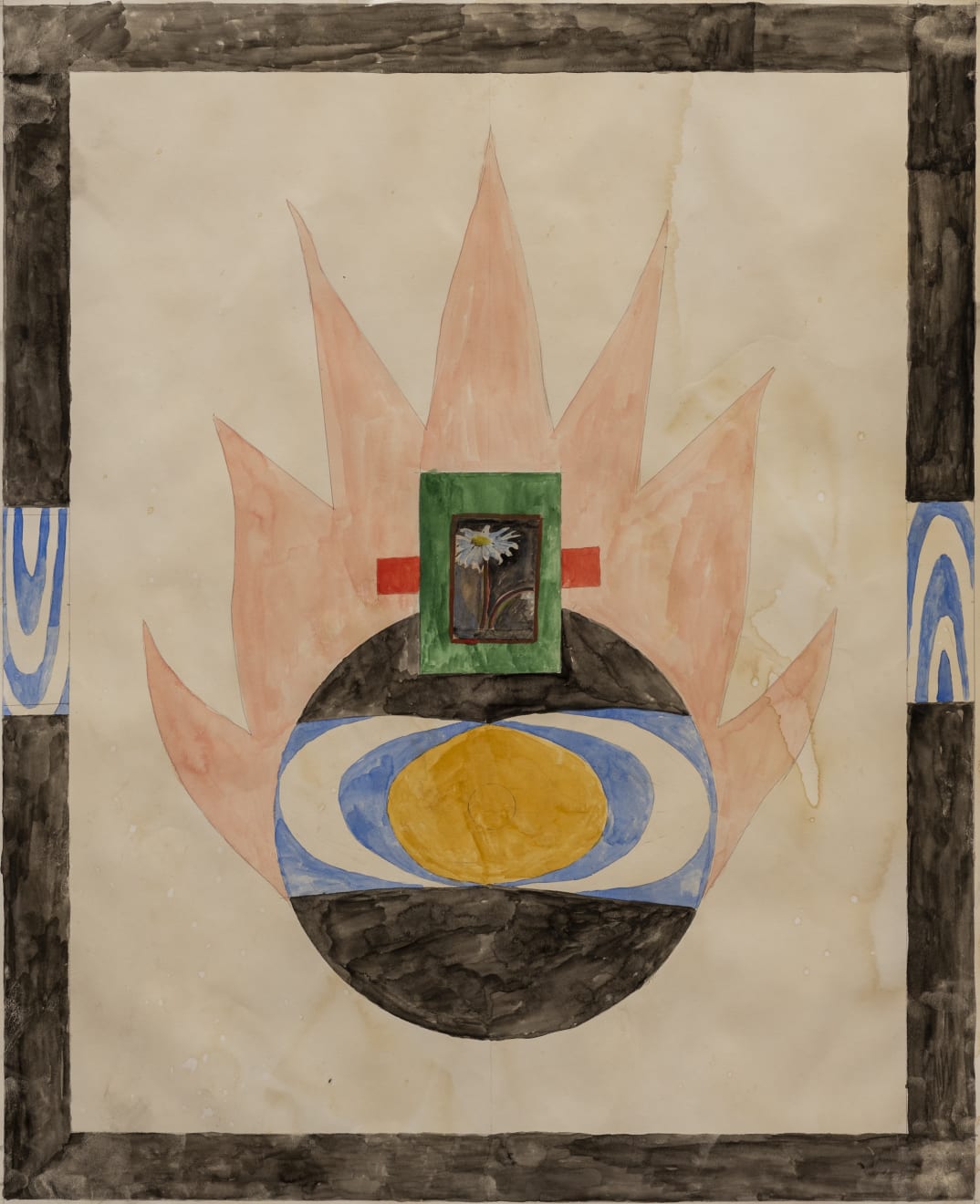 Leo Robinson Untitled, 2020 watercolour, pencil and collage on paper 59.5 x 73 cm