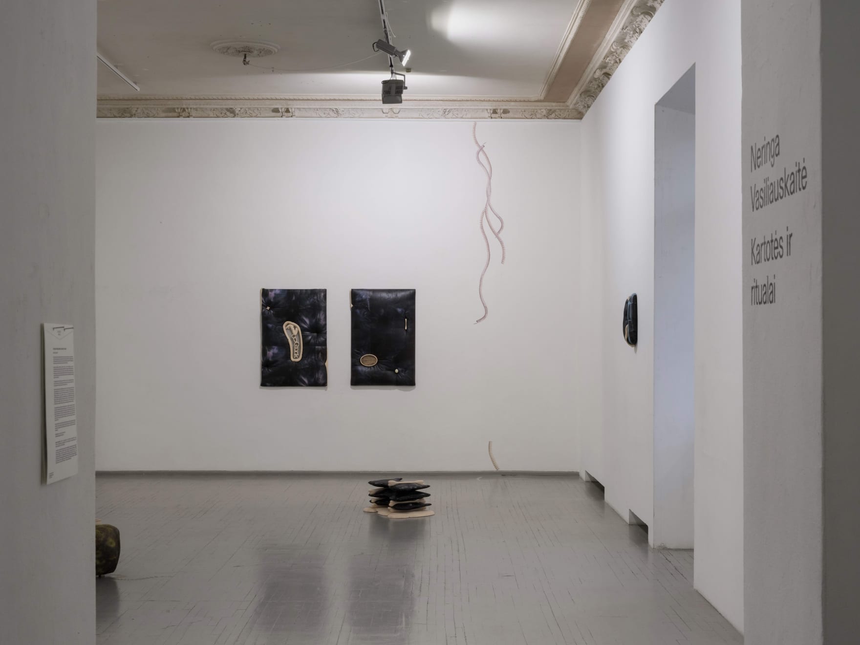 Installation view of 'Repetitions & Rituals' by Neringa Vasiliauskaitė. Photography: Lukas Mykolaitis.