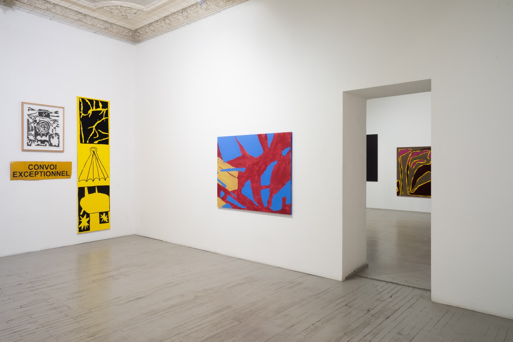 Installation view of 'Convoi Exceptionnel' by Dominykas Sidorovas. Photography: Jonas Balsevičius.