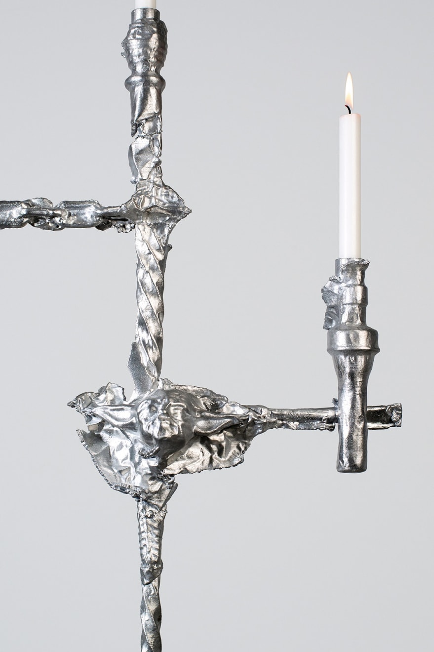 Vilius Dringelis, Vilnius Wastewater Candlestick, 2022. Available at Galerija VARTAI.