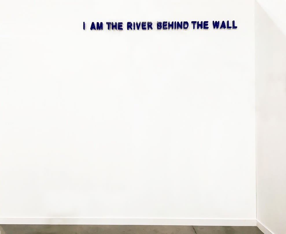 C.J. Chueca, I am the river behind the wall, 2018