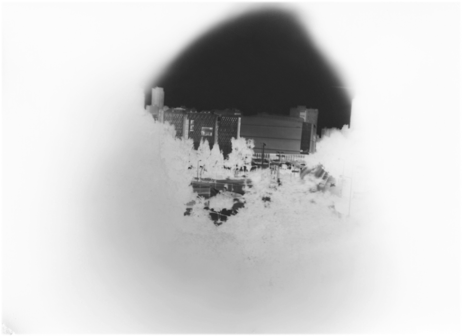 Lamia Joreige Views of Museum Square 11, 2013 Black and white photogram 12.7 x 17.8 cm. / 5 x 7 in.