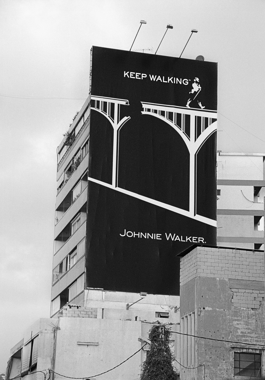 Johnnie Walker Post-War Advertisement. Beirut, Lebanon, 2006-2014 Archival fiber inkjet print in artist frame 27 x 40 cm. / 10.5 x 15.5 in. (unframed dims) Edition 1 of 3 + AP
