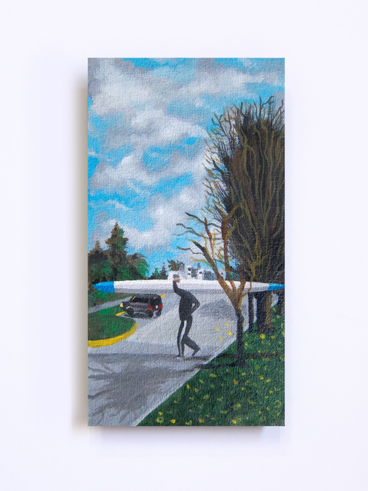 Un Remador, 2020 Acrylic on canvas 15 x 8 cm. / 5.9 x 3.1 in.