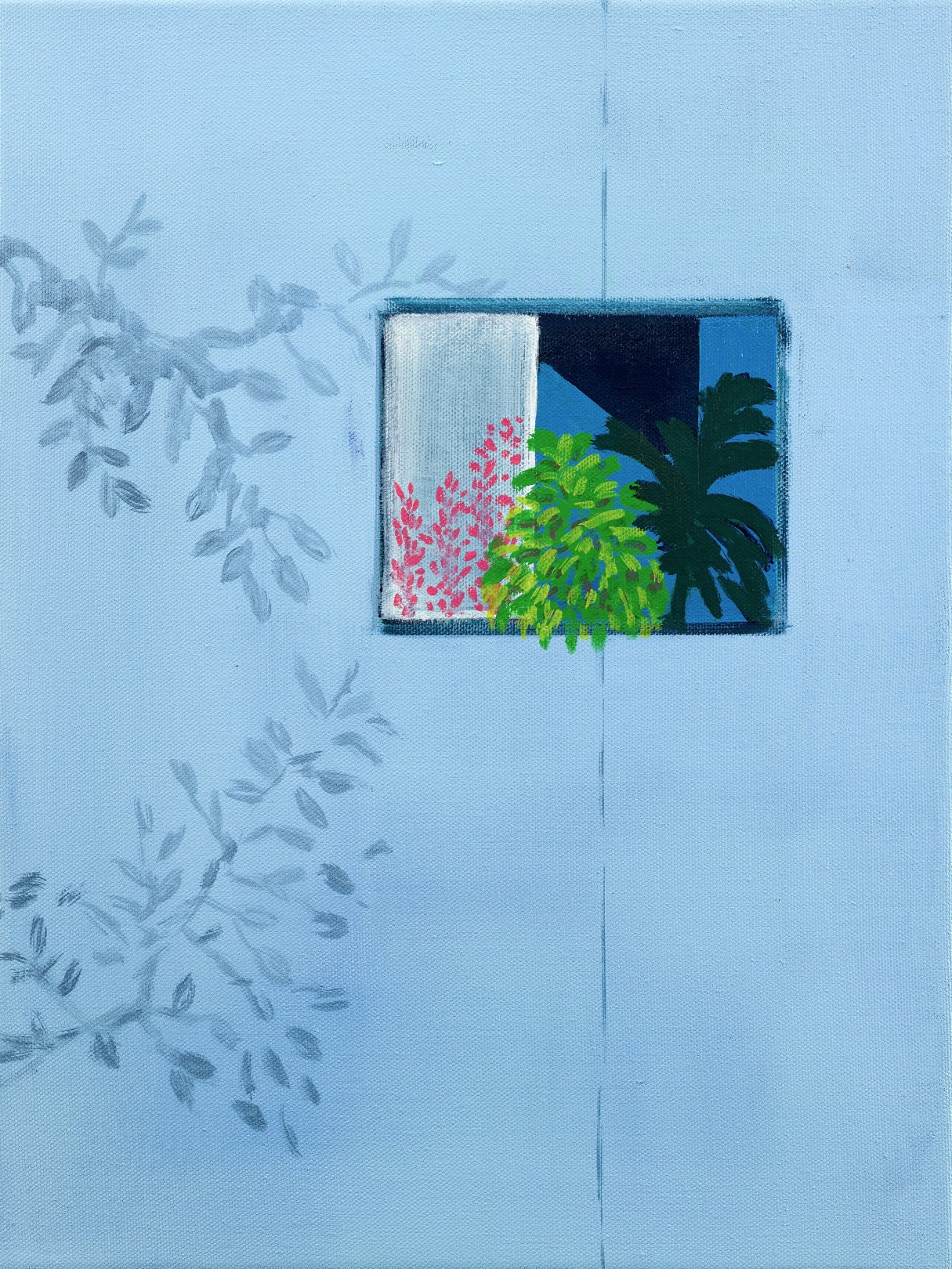 Cara Nahaul Imagined Window 2, 2020 Oil on canvas 40 x 30 cm. / 16 x 12 in. Courtesy of the artist and Taymour Grahne Projects. Photo: Peter Mallet