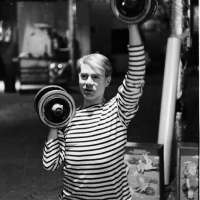 Andy Warhol with Weights, The Factory, New York