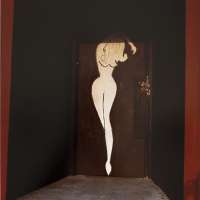 Untitled from Portfolio 10.D.70.V2 (Woman's Nude Silhouette on Red Door)