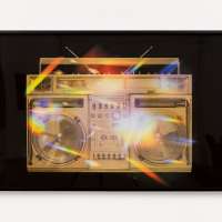 Gold on Black Boombox V.002