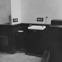 Segregated drinking fountains in the county courthouse, Albany, Georgia