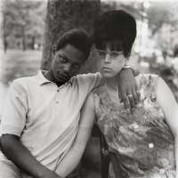 A Young Man and His Pregnant Wife in Washington Square Park, N.Y.C.
