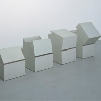 Four Identical Boxes with Lids Reversed, 1969