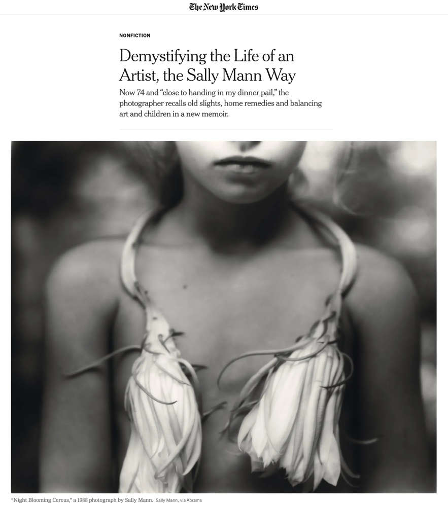 Demystifying the Life of an Artist, the Sally Mann Way