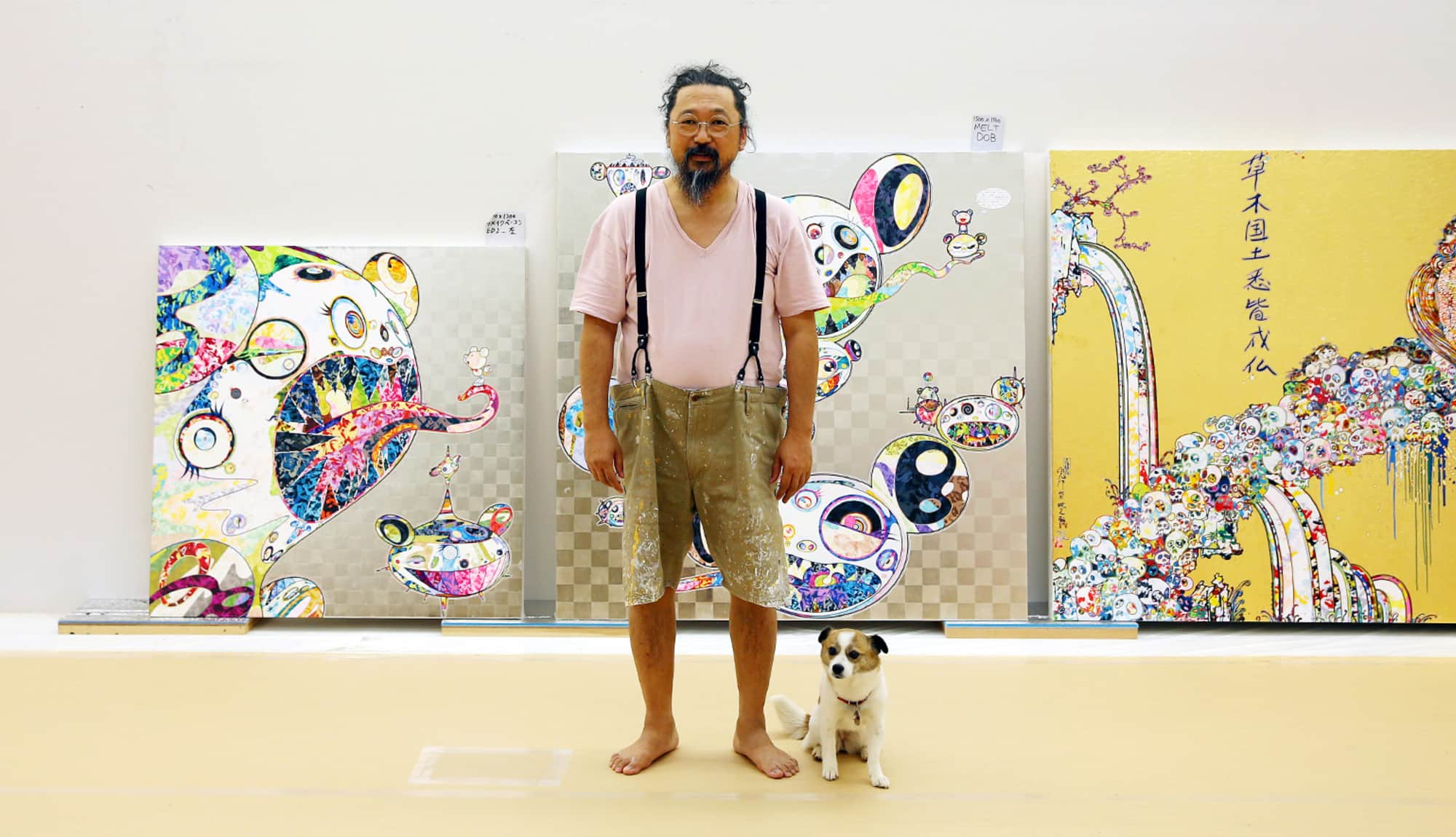 Neo-pop artist Takashi Murakami, who's collaborated with Louis