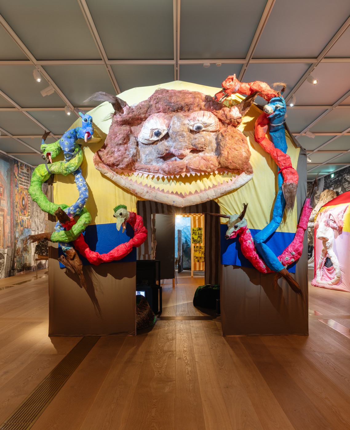 Monster Chetwynd: The Trompe l'oeil Cleavage - Installation