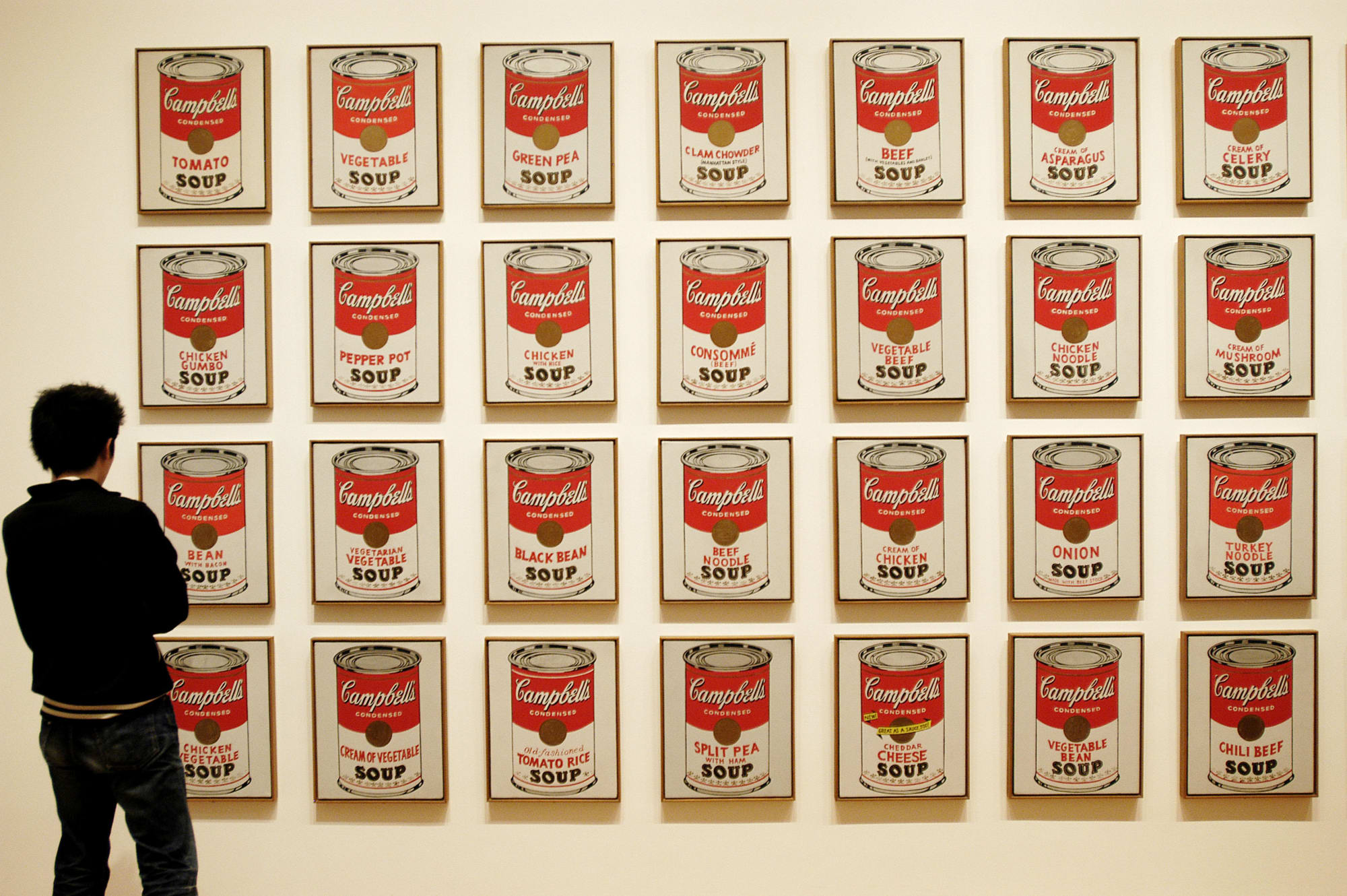 Campbell´s Soup cans by Andy Warhol, Museum of Modern Art. New York City. USA © Alamy Stock Photo