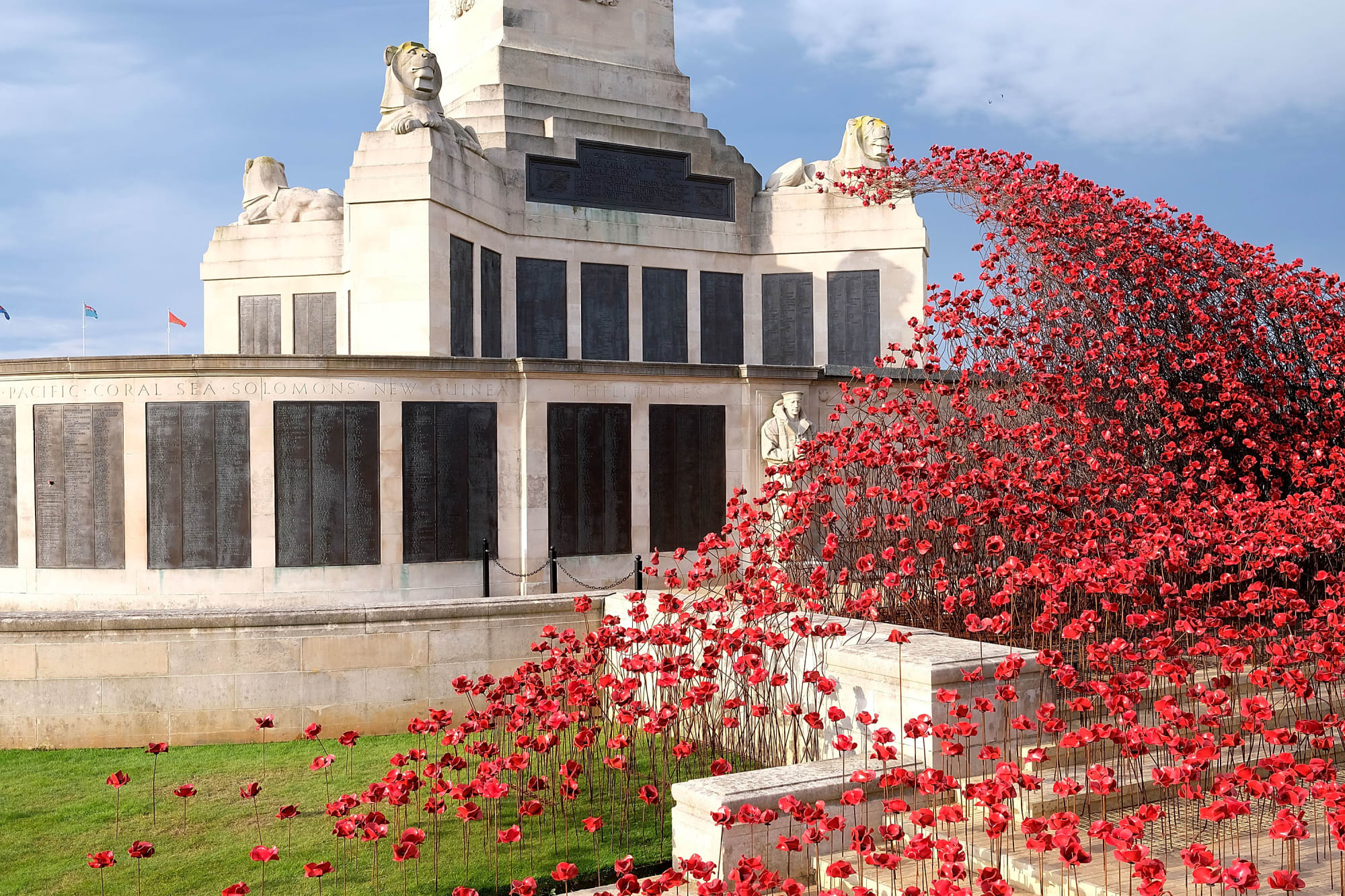 Wave, CWGC Naval Memorial, Plymouth. Photo by Matt Keeble/Getty Image