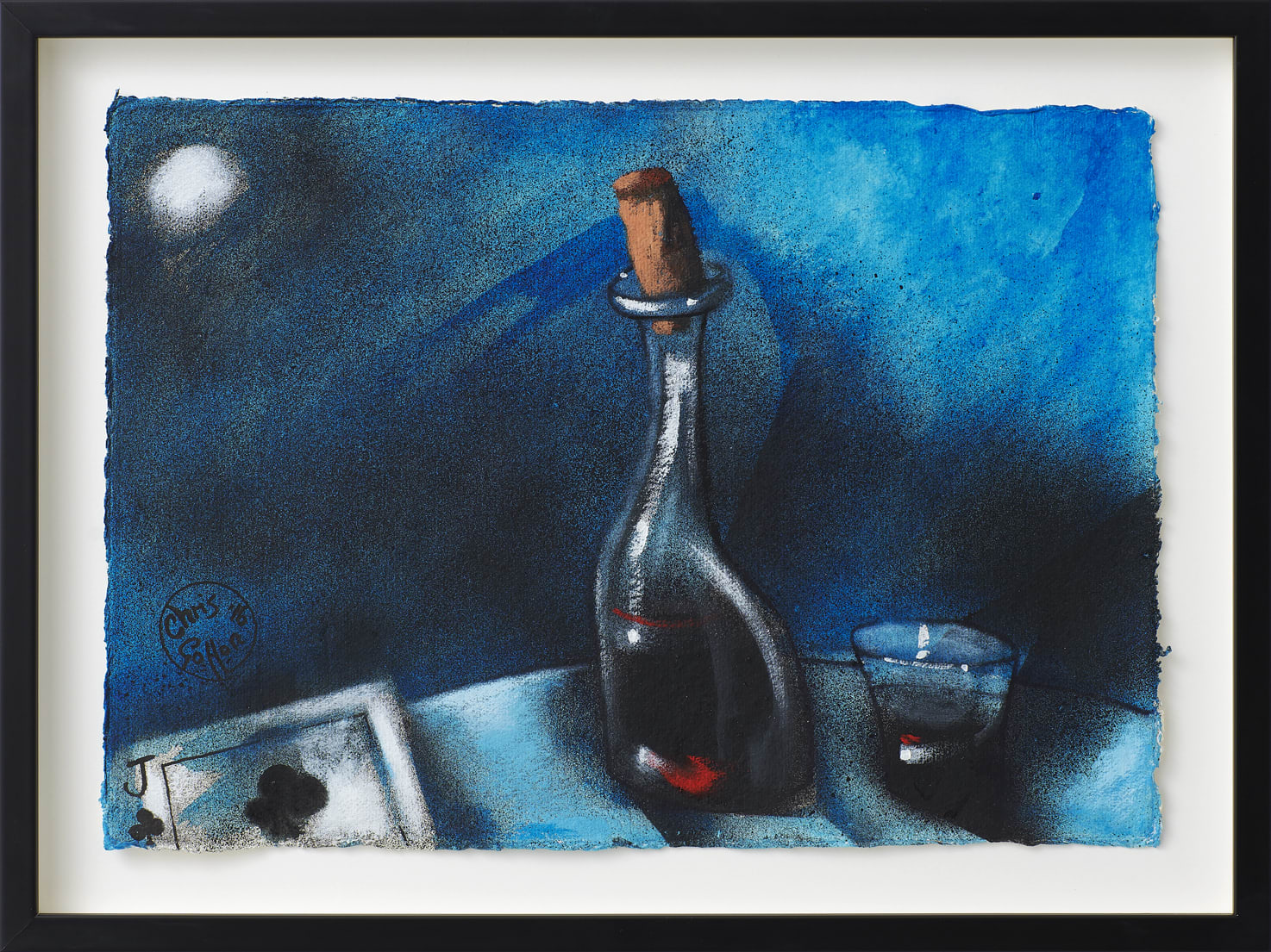 Chris Gollon, Study (V) on Khadi paper for Gimme Some Wine