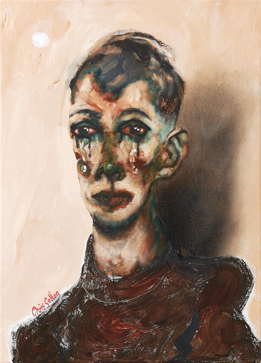 Chris Gollon, Study on Canvas (I) for Gimme Some Wine