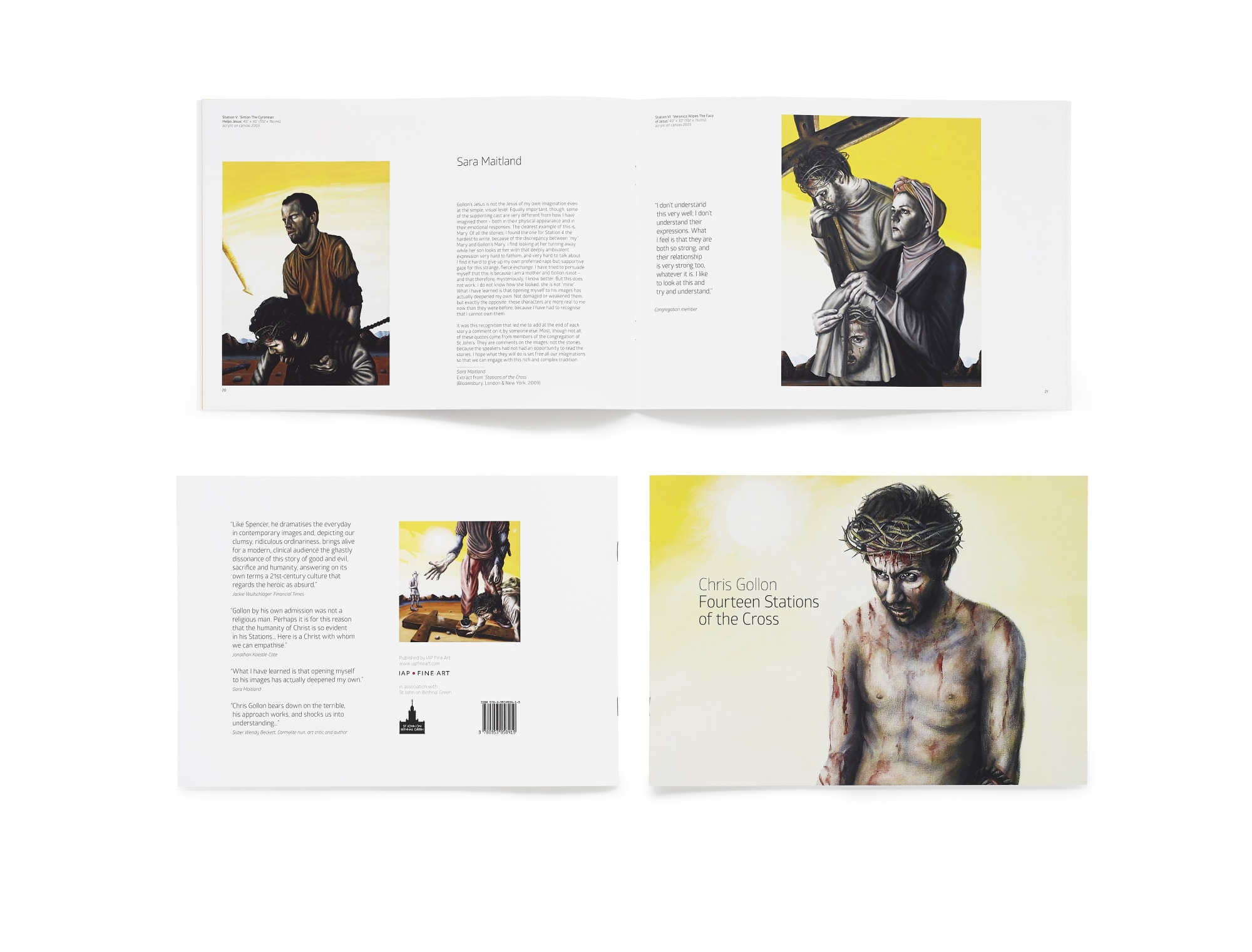 ISBN numbered fine art catalogue available from St John on Bethnal Green, or our online Shop.