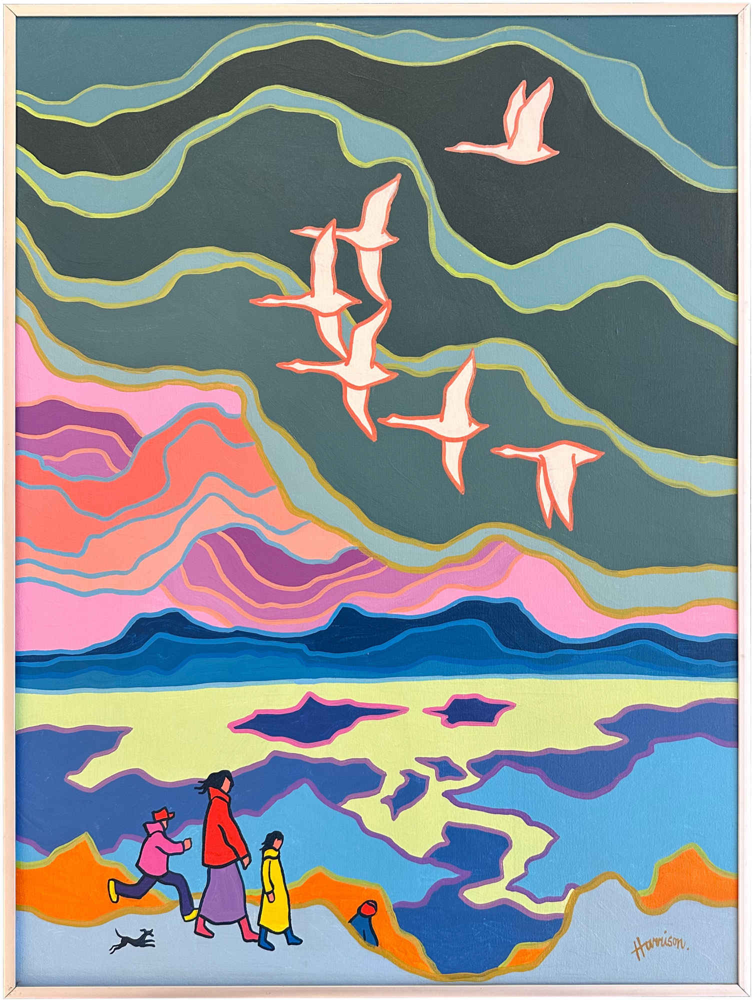 Geese in Flight