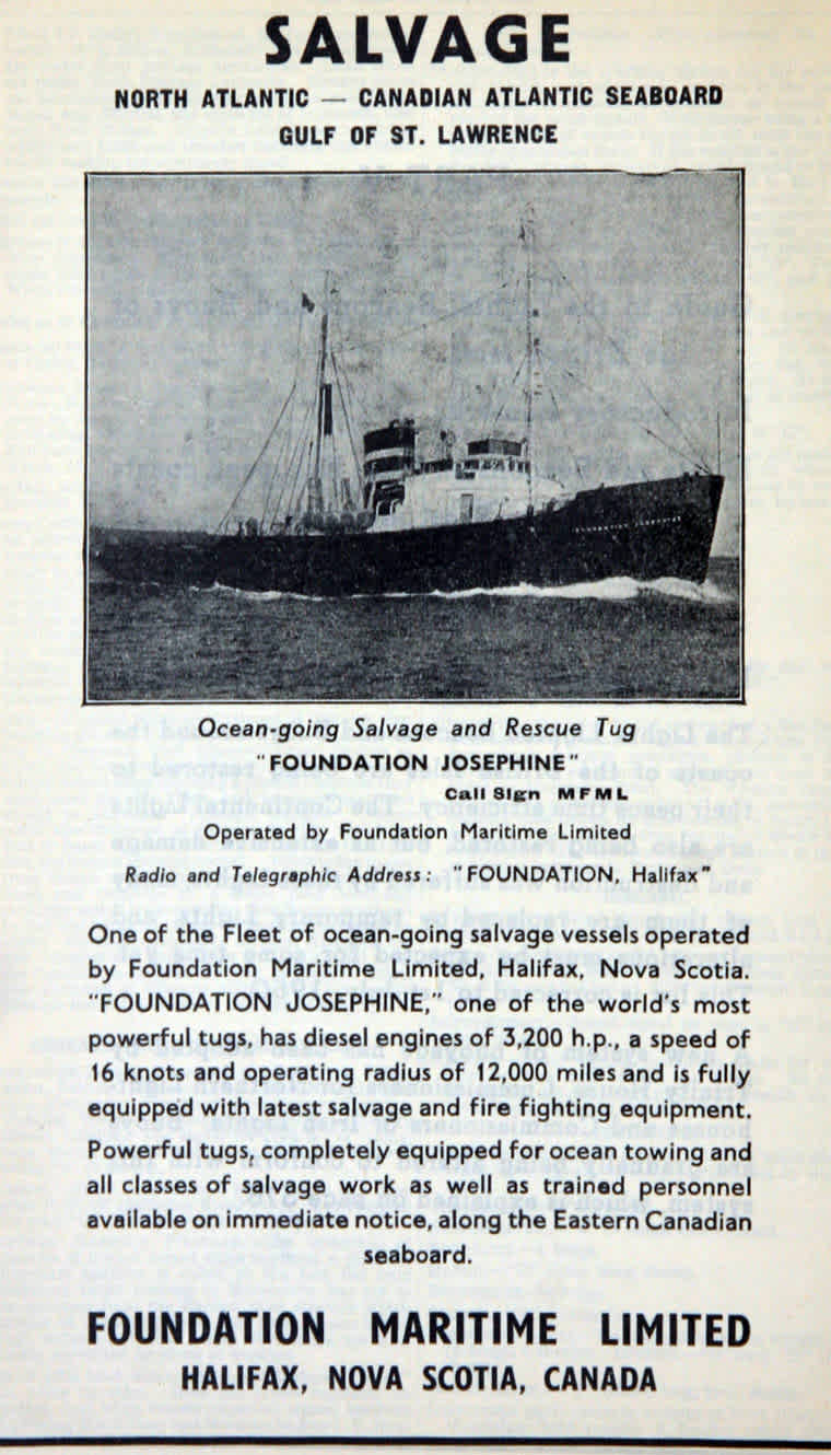 Salvage Vessel Foundation Josephine