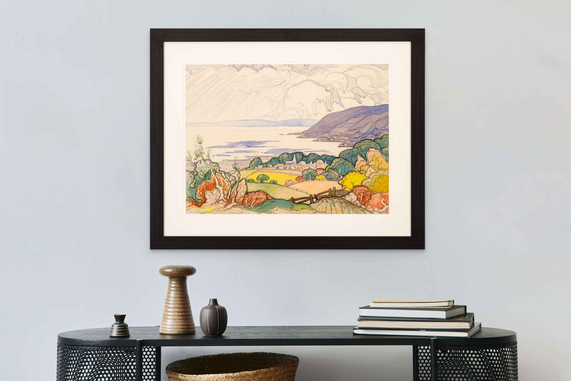 Overlooking the Coast of the St. Lawrence River in Charlevoix (Possibly Port-au-Persil)